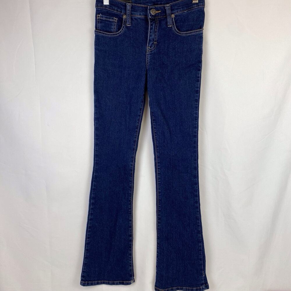 Levi’s Bootcut Jeans Womens Size 3 Dark Wash Low Rise Stretch Denim Mexico Made